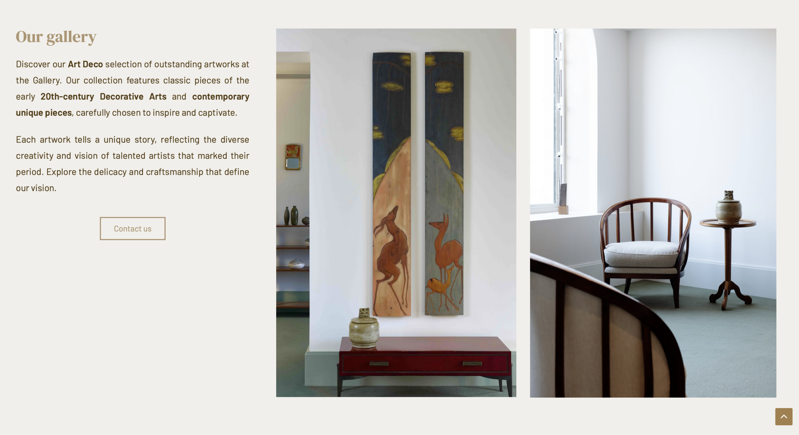 Site internet Galerie Anne Sophie Duval
